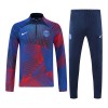 Paris Saint Germain Quarter Zip Felpe da Allenamento 2022-23 Blu Rossa per Uomo